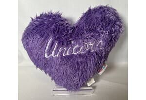 Limited Too Rare Purple Heart Unicorn Plush Size 14” Long